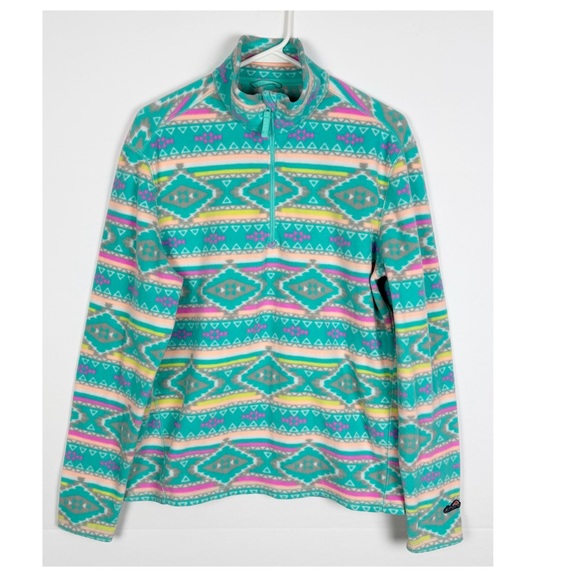 chubbies Other - Chubbies Flame Commander fleece 1/4-zip pullover Men’s Small Aztec Southwestern